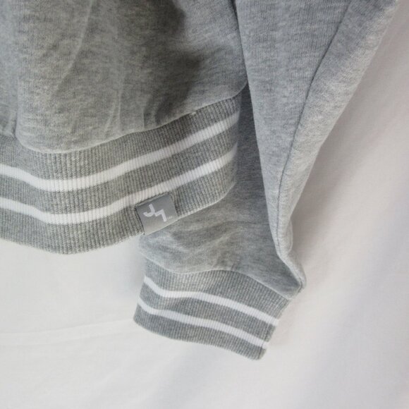 Joy Lab Heather Gray Sweatshirt 3/4 Zip Cropped French Terry Size XXL NWT - Picture 5 of 11